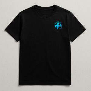 Premium 100% Cotton Athletic T-Shirt – Glow Logo Edition